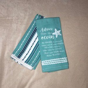 Advice from the Ocean Kitchen Towels Set of 2